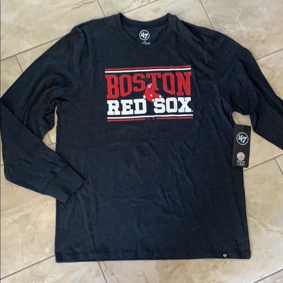 ❤️💙⚾️‘47 RED SOX Long Sleeve - Picture 1 of 8